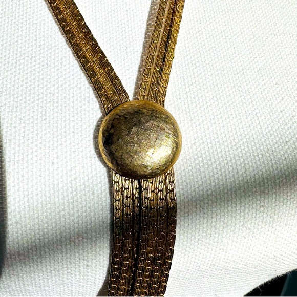 D’orlan - Vintage gold plated Y 6-strand necklace - Picture 8 of 14